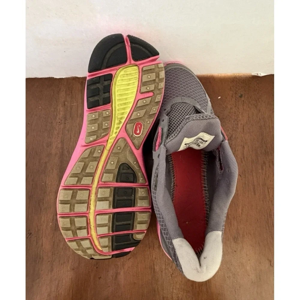 Nike Lunarglide 3 Womens Size 8.5 Gray Pink Athletic Running Shoes Sneakers